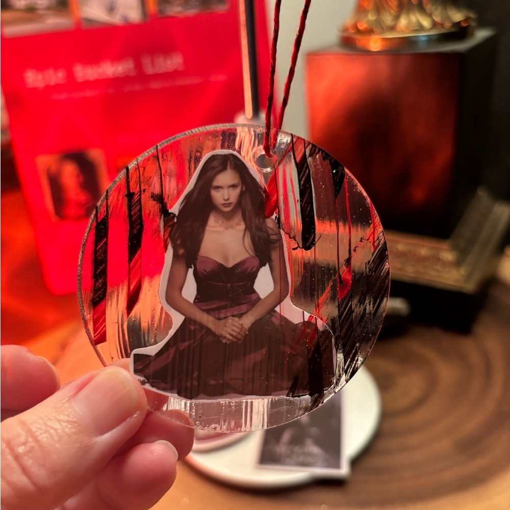 Did Elena + Klaus hang around together? Lovebirds? Car or tree ornament fun